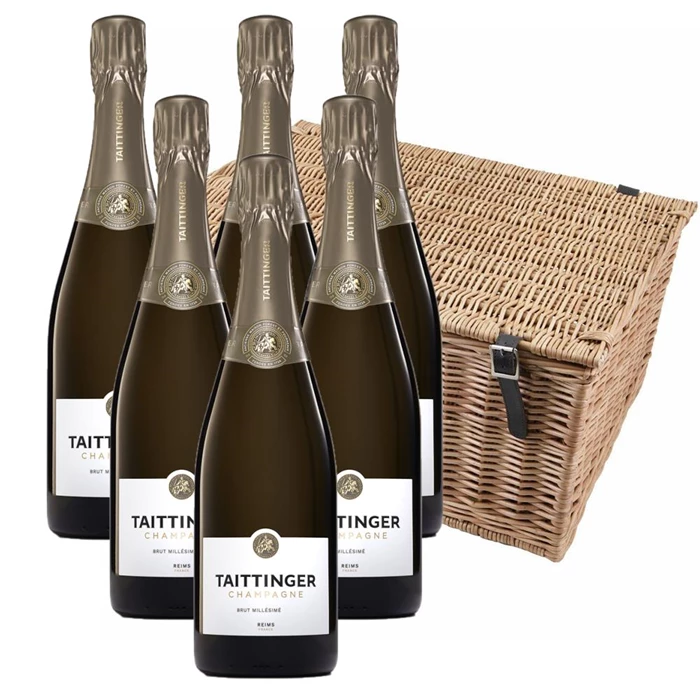Taittinger Brut Vintage 2016 Champagne 75cl Case of 6 Hamper